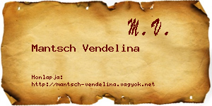 Mantsch Vendelina névjegykártya